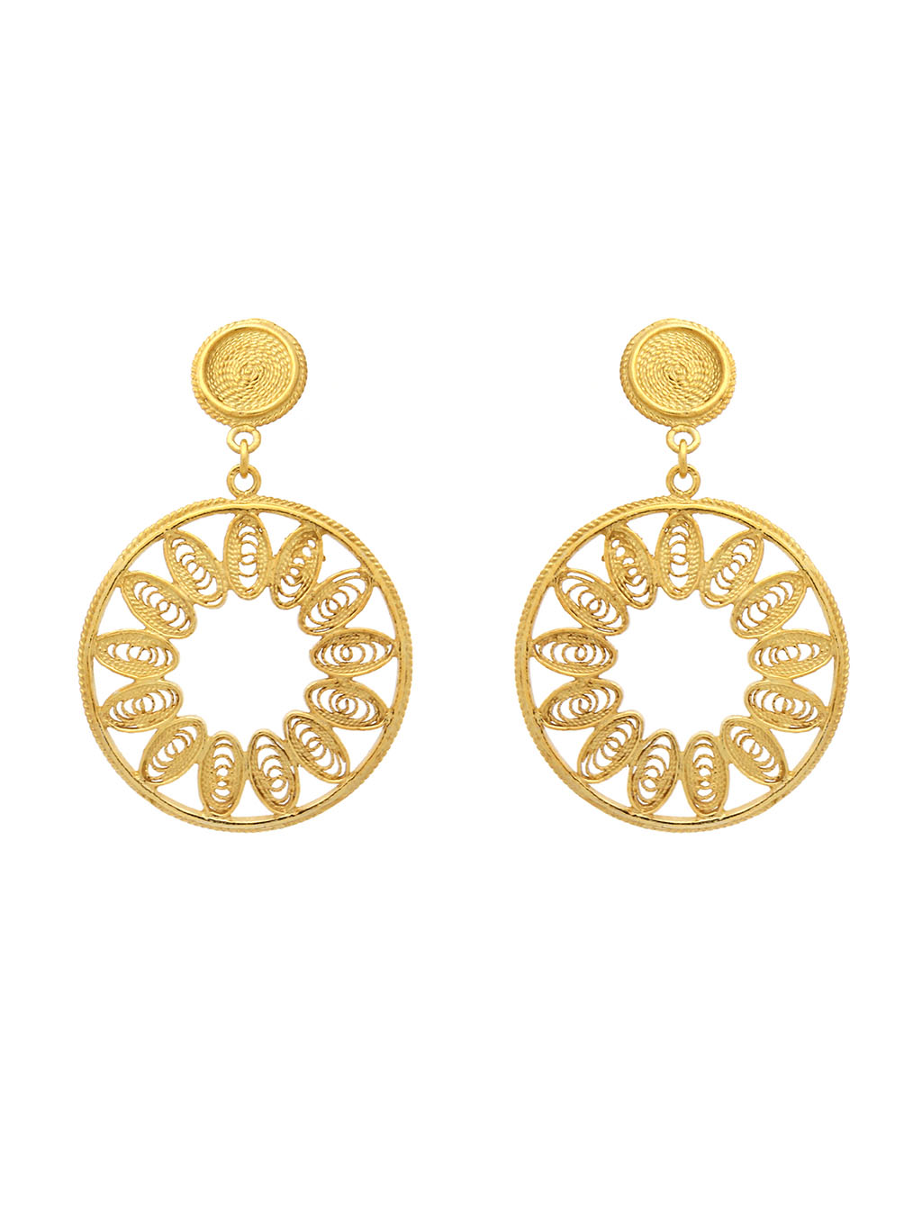 Ellipses Round Earrings